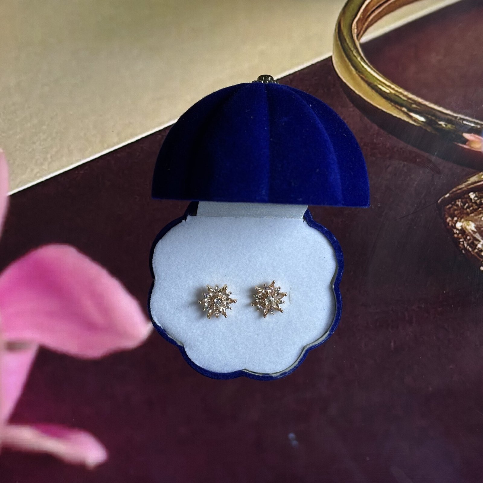 Elegant Floral Ear Tops - Image 4