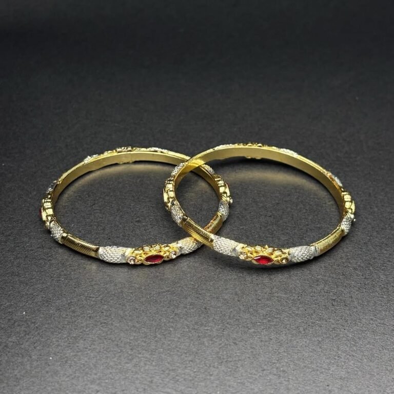 Introducing the “Regal Elegance Bangle Set,” a stunning collection of bangles that exudes luxury