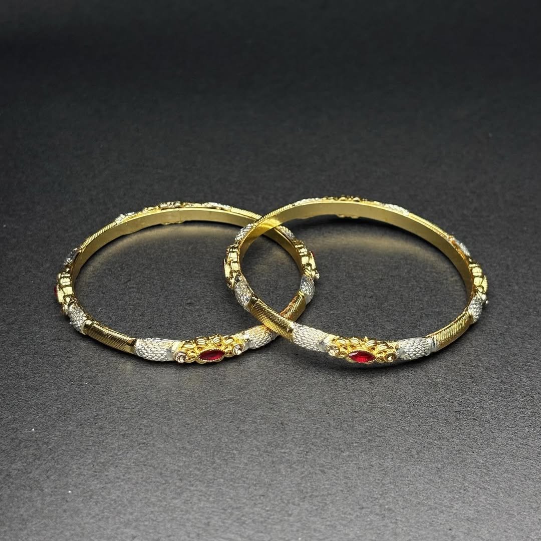 Introducing the “Regal Elegance Bangle Set,” a stunning collection of bangles that exudes luxury